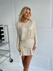 Copperose short champagne dress