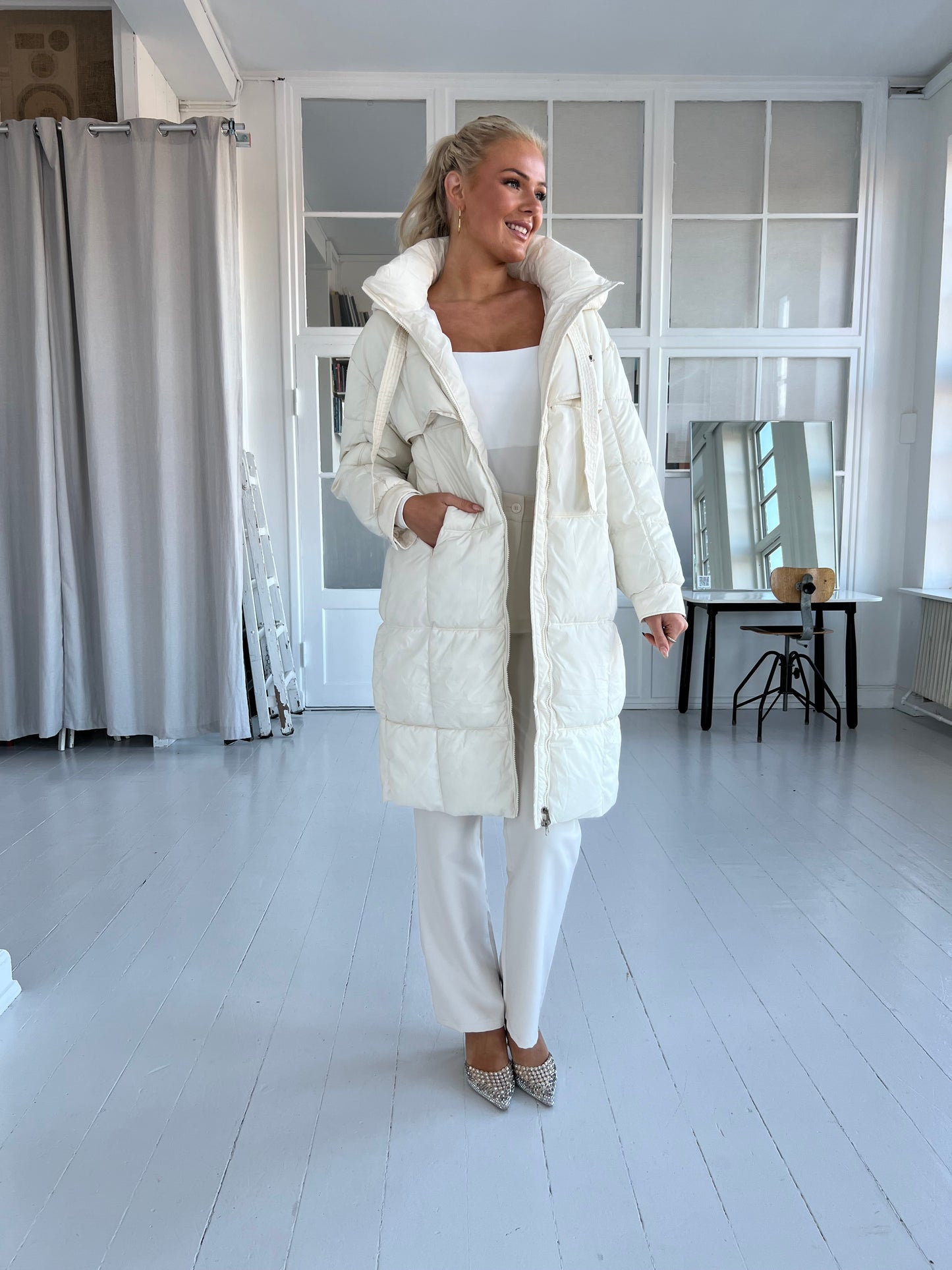 Azaka off white jacket (0084)-jakke-Aaberg Copenhagen