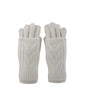 Ella beige knit gloves
