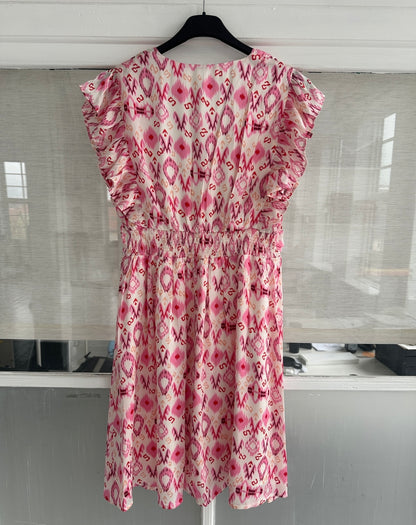 Majolica fuchisia printet dress (9082)