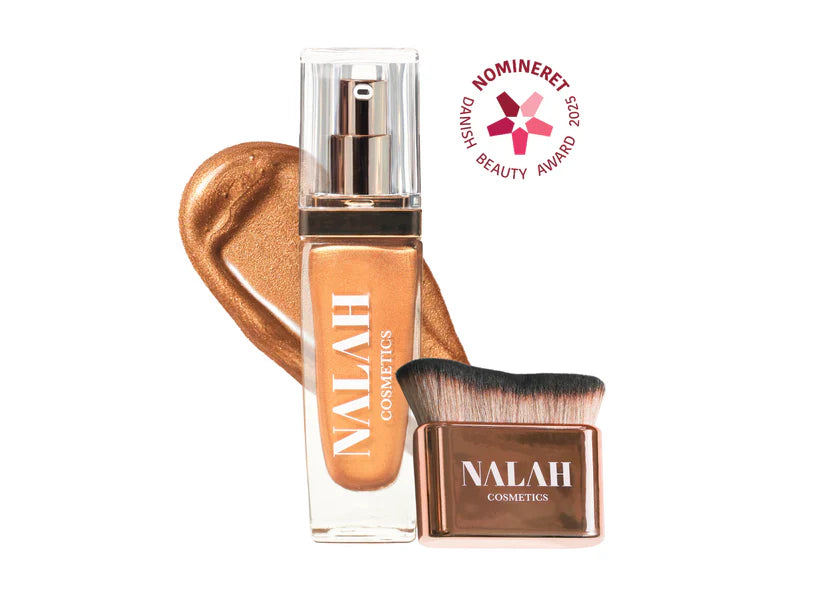 Body Glow Kit (body glow + brush) -Sunkissed