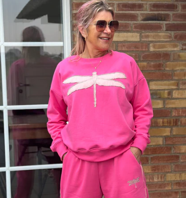 Gaspar Roma pink sweatshirt (7323) fra webshoppen Aaberg Copenhagen