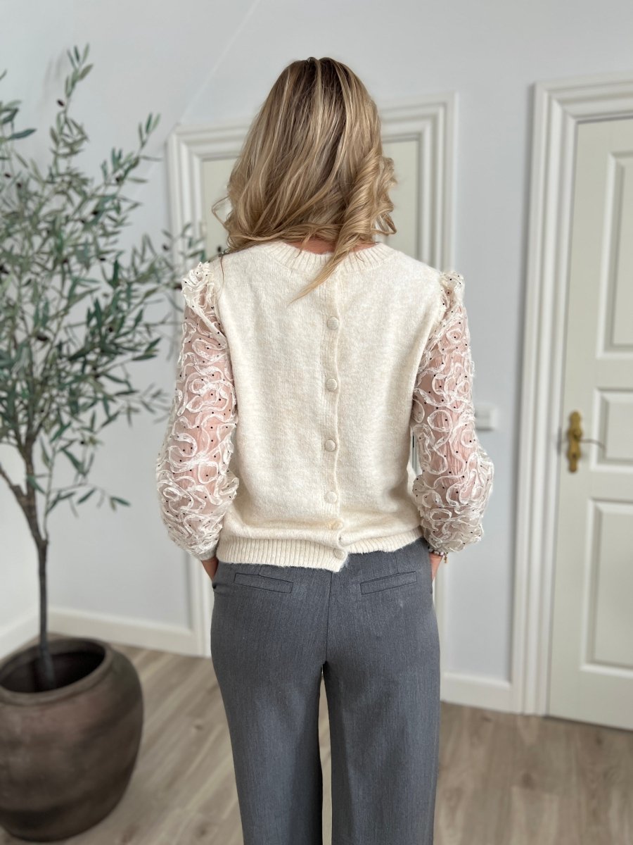 Azaka beige knit - Aaberg DK