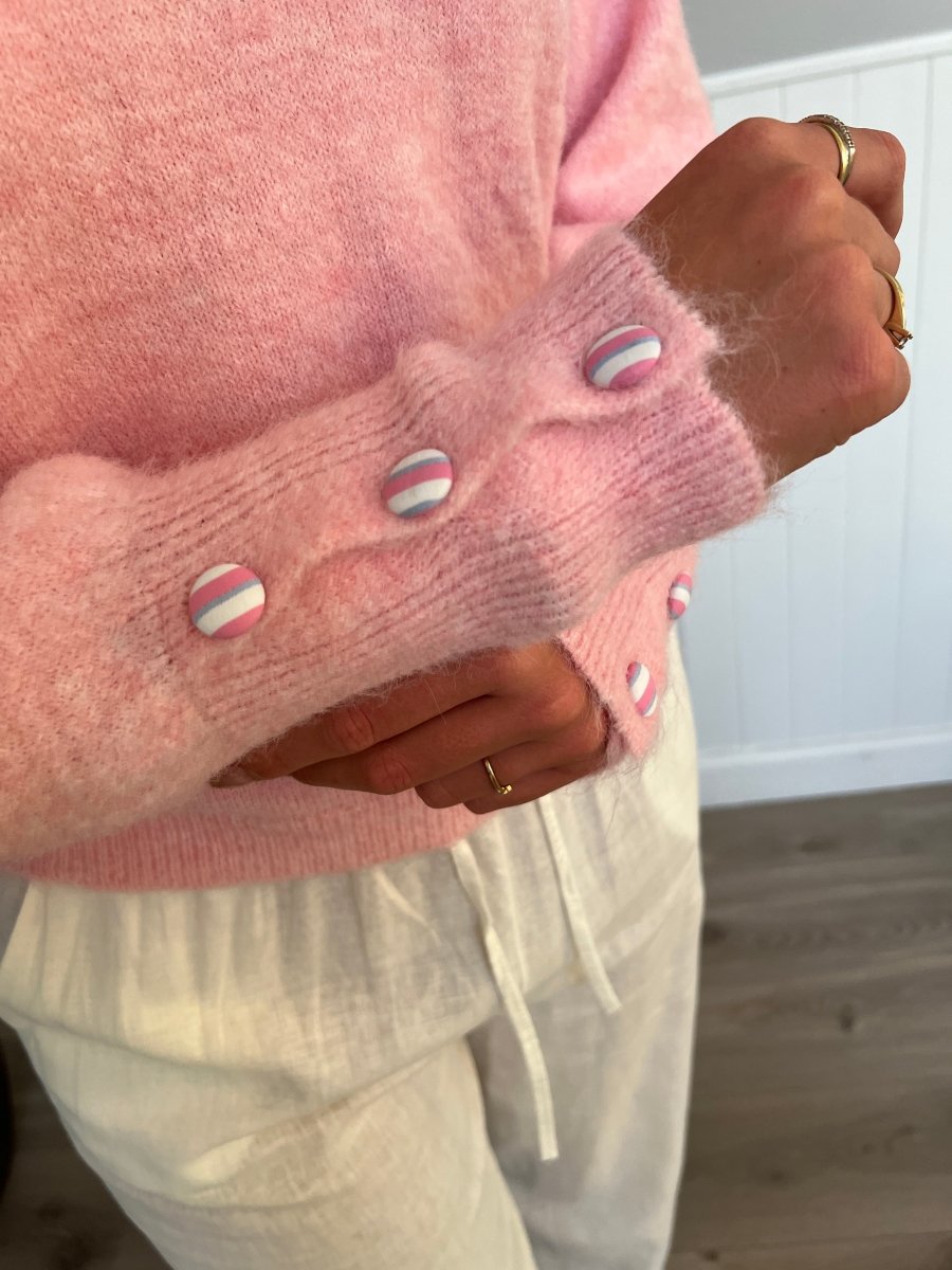 Azaka pink bow knit - Aaberg DK