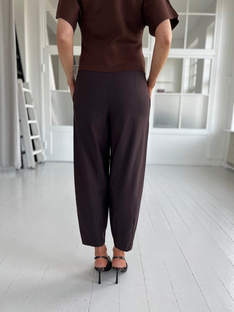 BCBEVERLY Barrel pants - Coffee - Aaberg DK