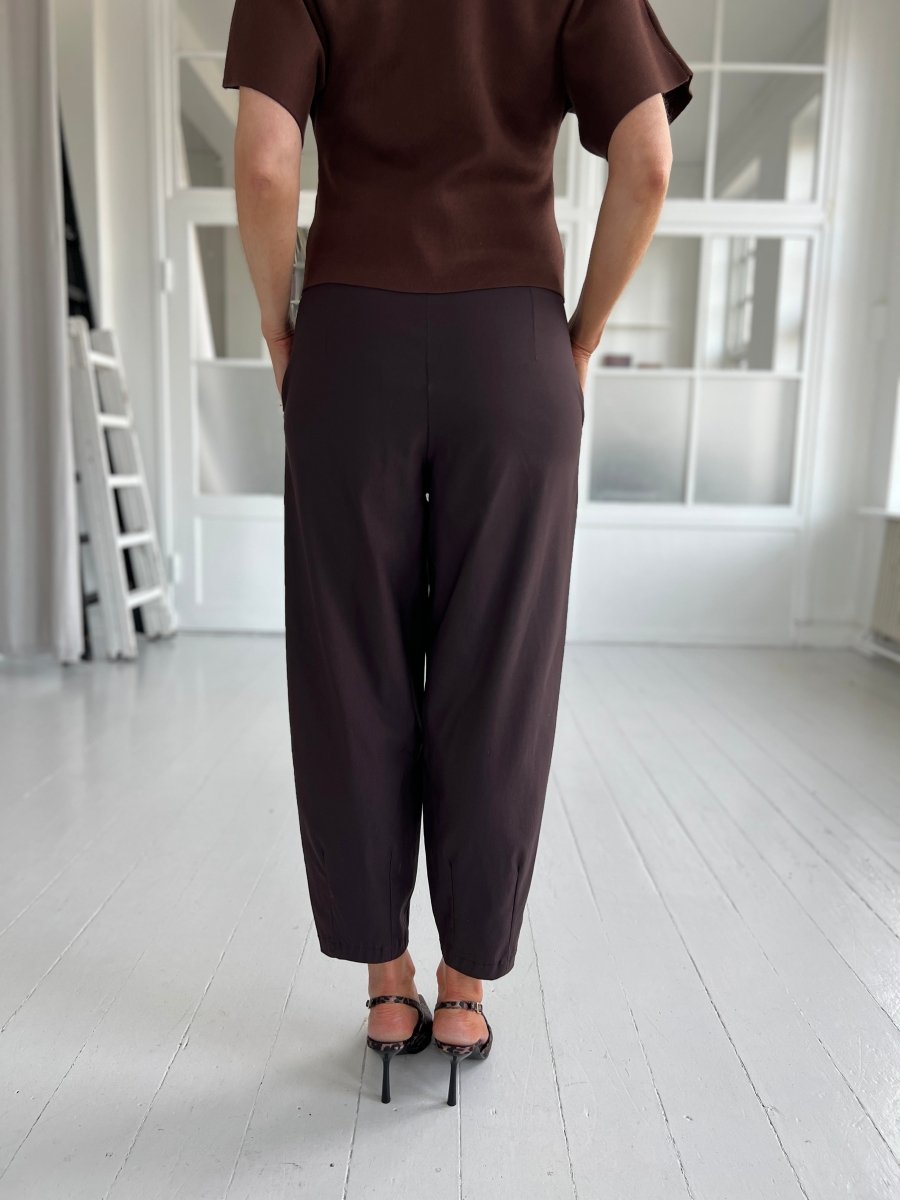 BCBEVERLY Barrel pants - Coffee - Aaberg DK