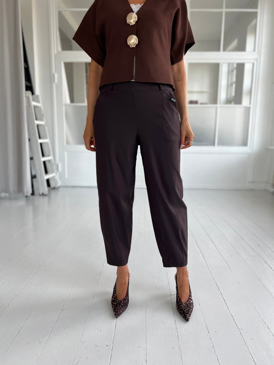 BCBEVERLY Barrel pants - Coffee - Aaberg DK