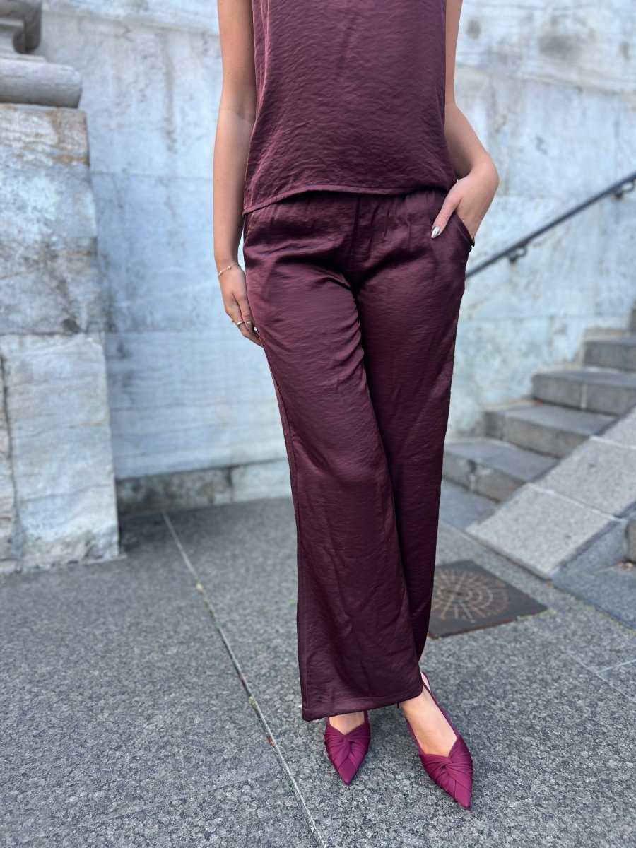 Continue - Bukser - Roberta bordeaux - Aaberg DK