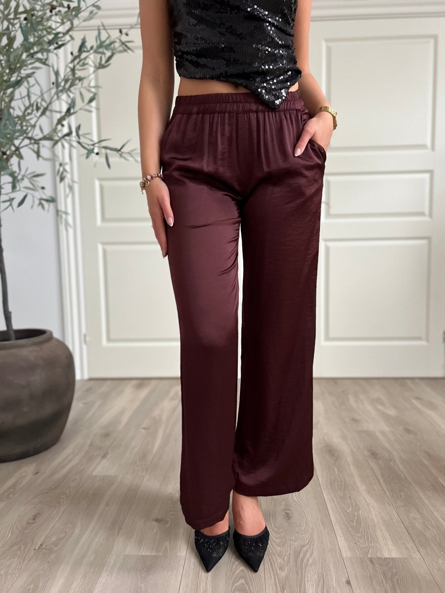 Continue - Bukser - Roberta bordeaux - Aaberg DK