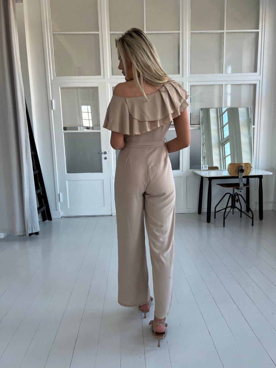 Elli white beige jumpsuite - Aaberg DK