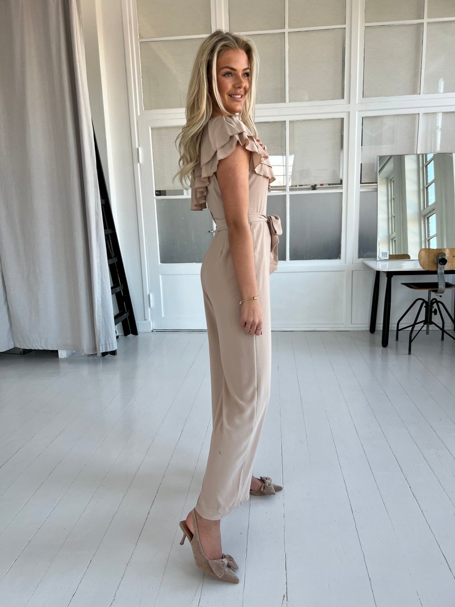 Elli white beige jumpsuite - Aaberg DK