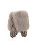 Emma taupe fake fur gloves