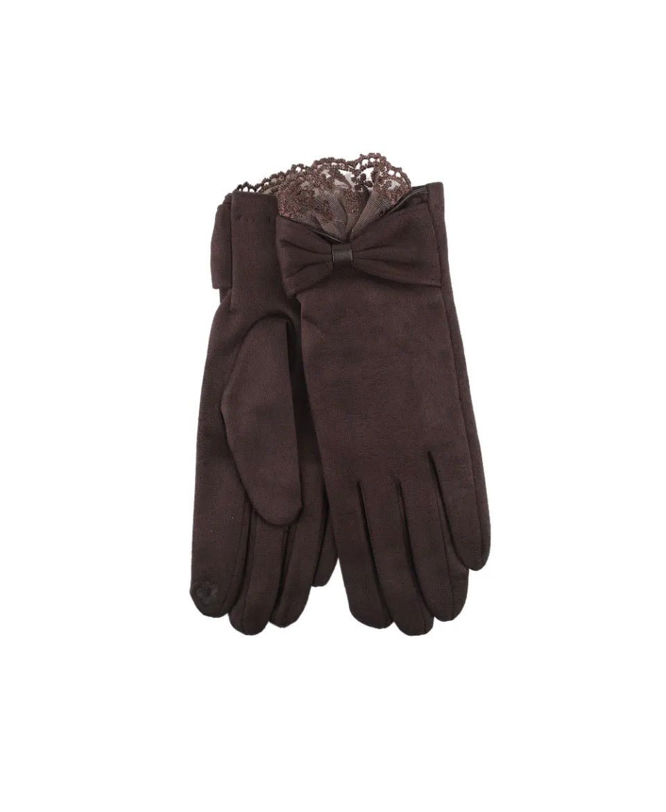 Eryn brown gloves - Aaberg DK