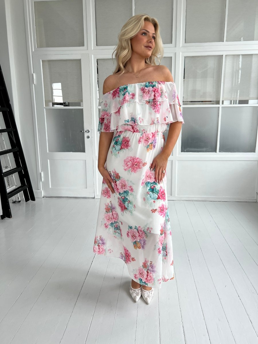 Estee Long white blossom dress - Aaberg DK