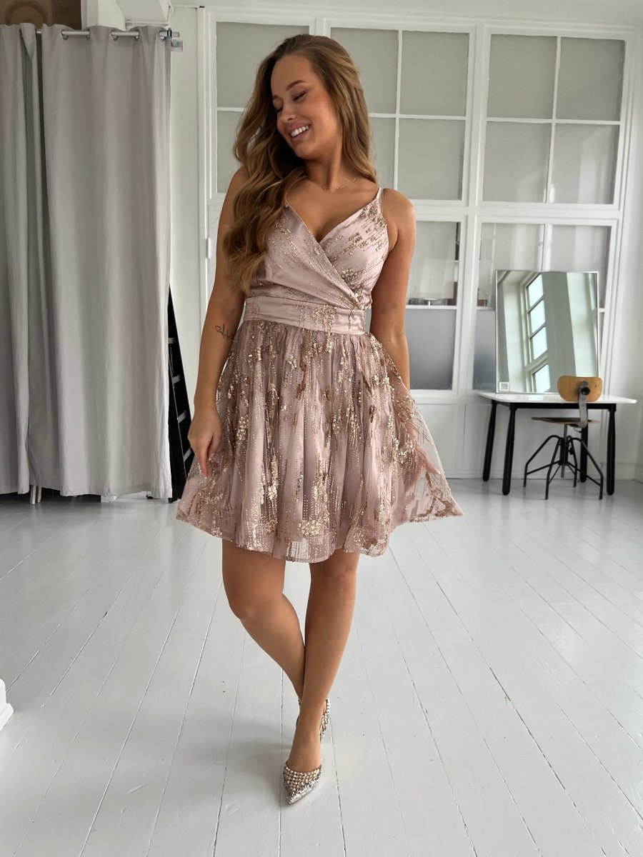 F&P rose shimmer dress - Aaberg DK