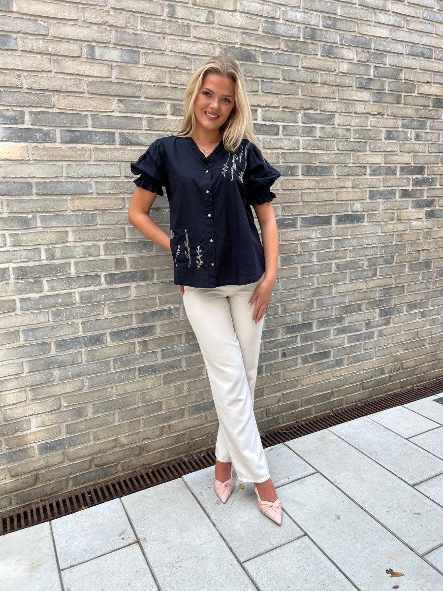 Gaspar black Garda Blouse - Aaberg DK