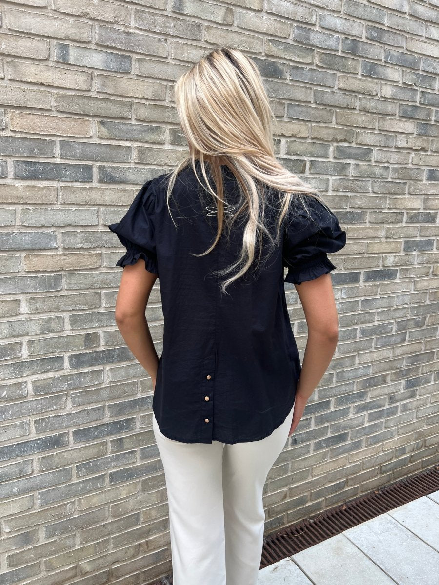 Gaspar black Garda Blouse - Aaberg DK