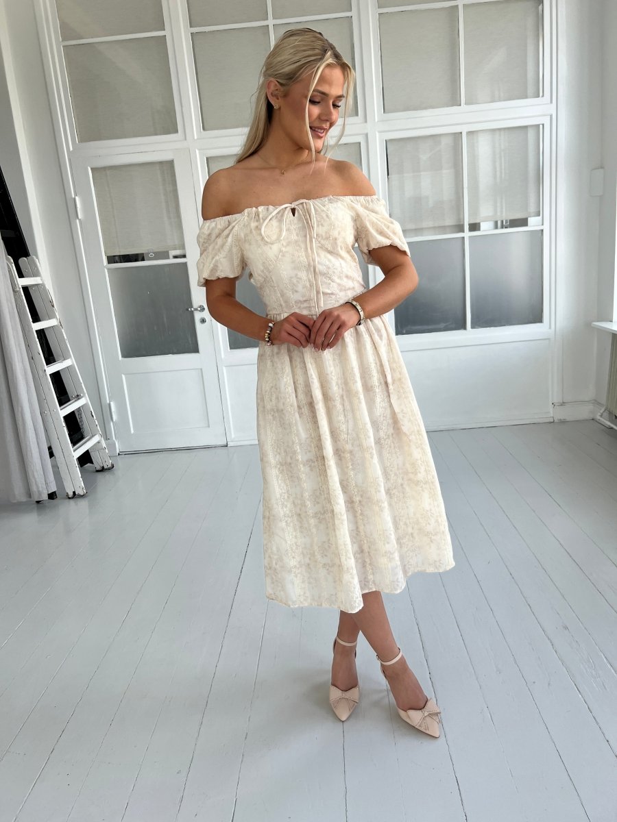 GD Golden Days beige summer dress - Aaberg DK
