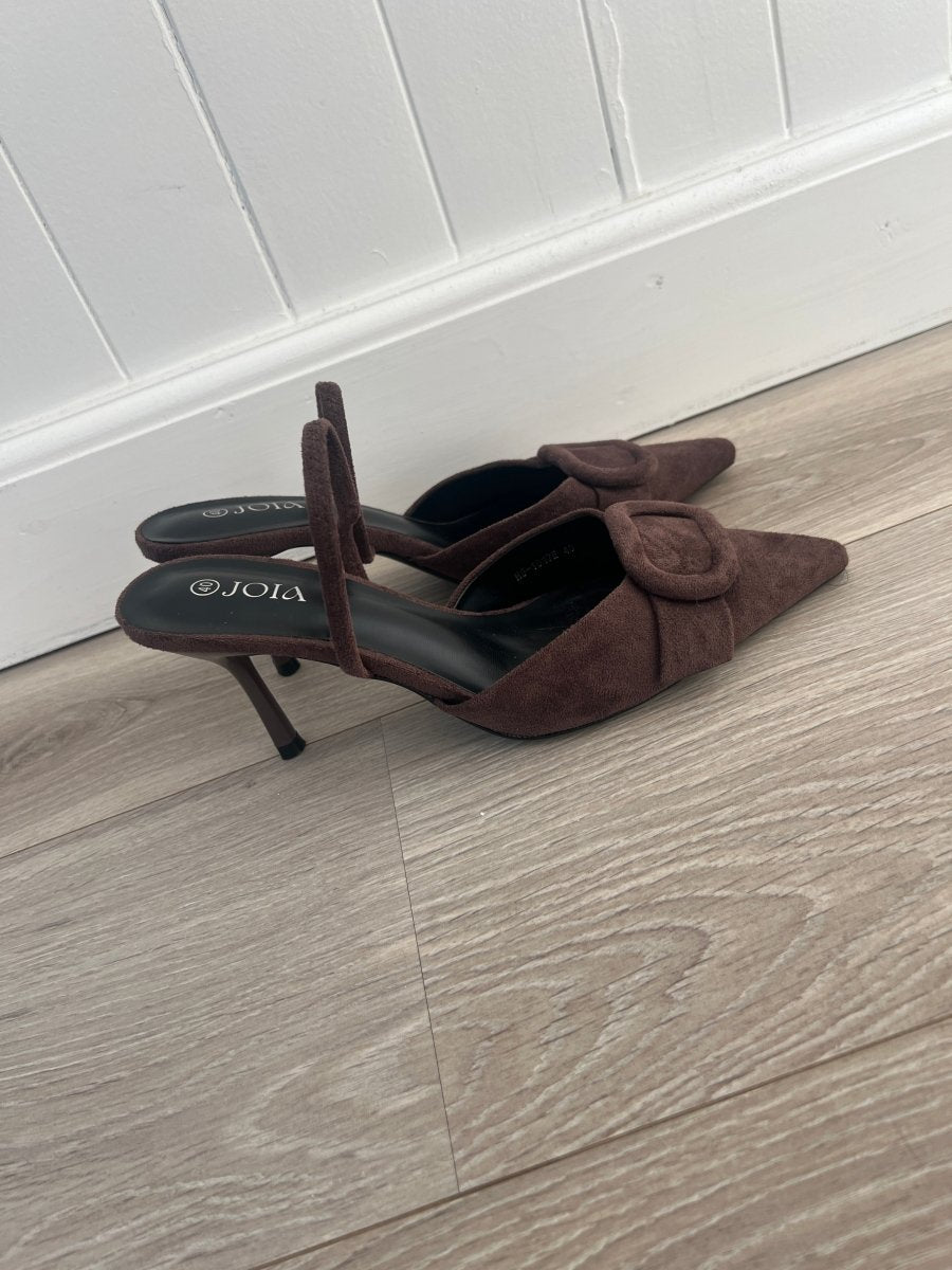 Joia dark brown pumps - Aaberg DK