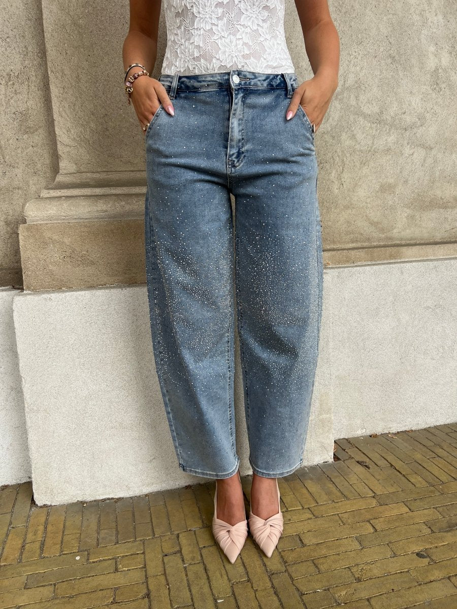 Laulia ballon rhinestone jeans - Aaberg DK