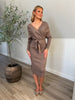 Louloa taupe dress
