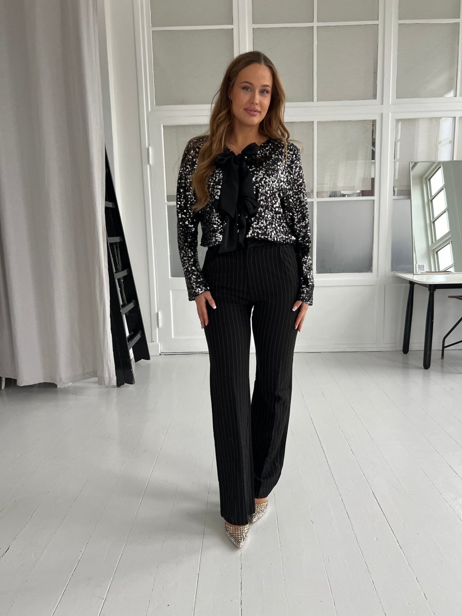 Lovika silver sequin blouse - Aaberg DK