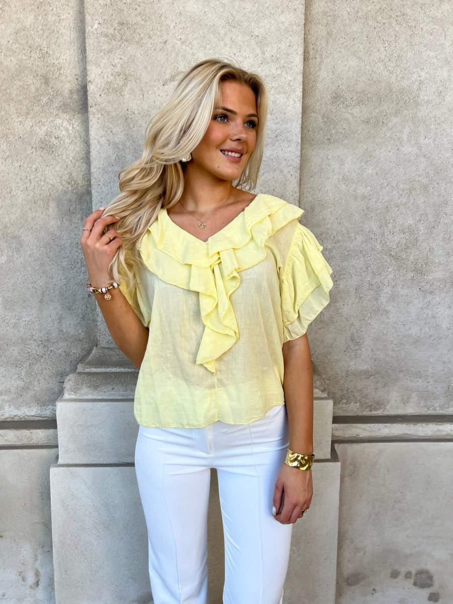 Lumine yellow blouse - Aaberg DK