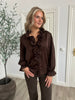 LUZABELLE choko satin Blouse
