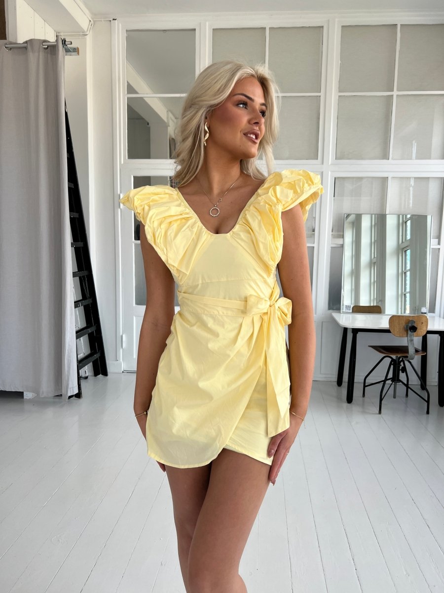 Maya pastel yellow summer dress - Aaberg DK