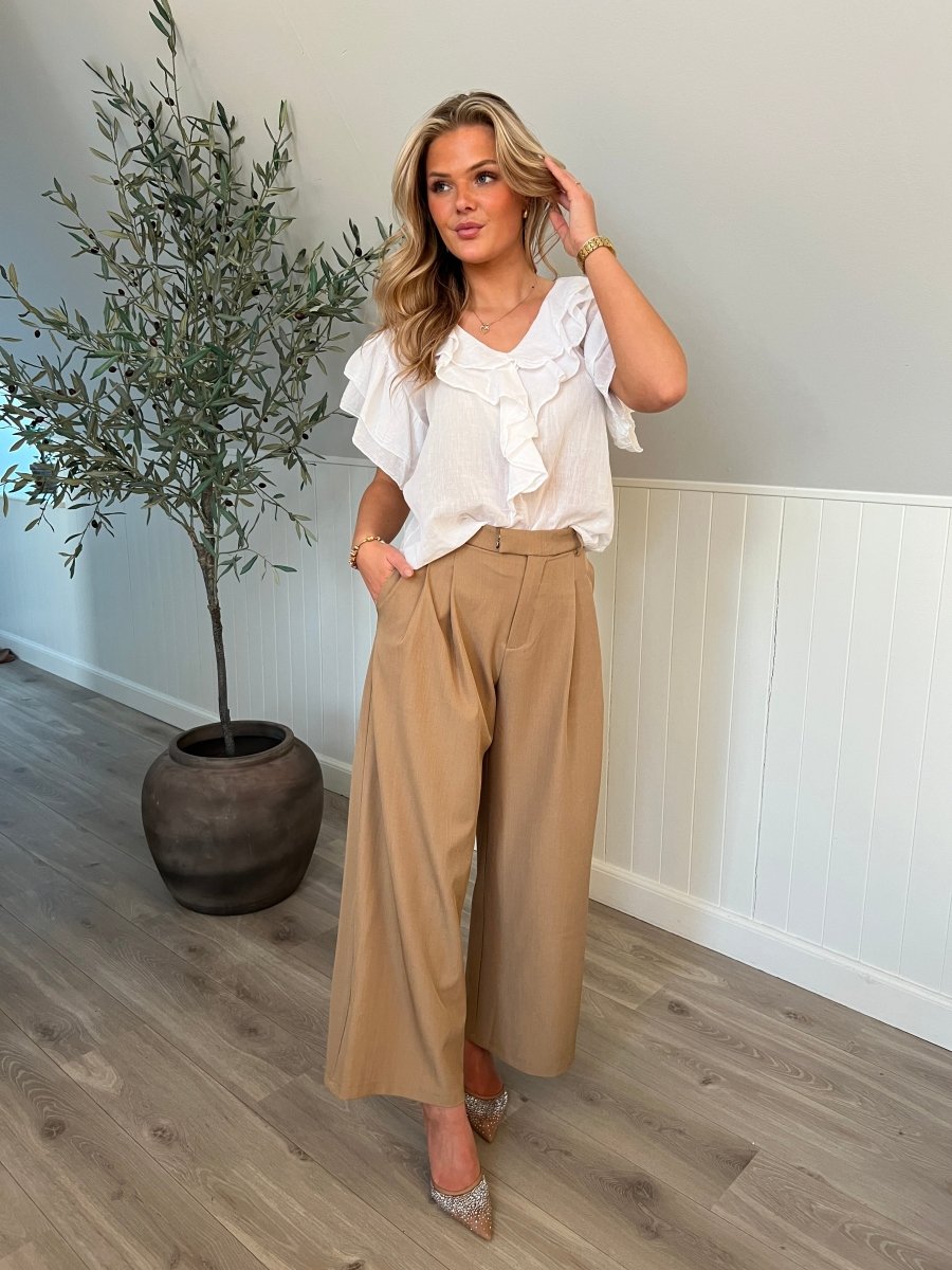 Mochy High wasted wide leg pants - Aaberg DK