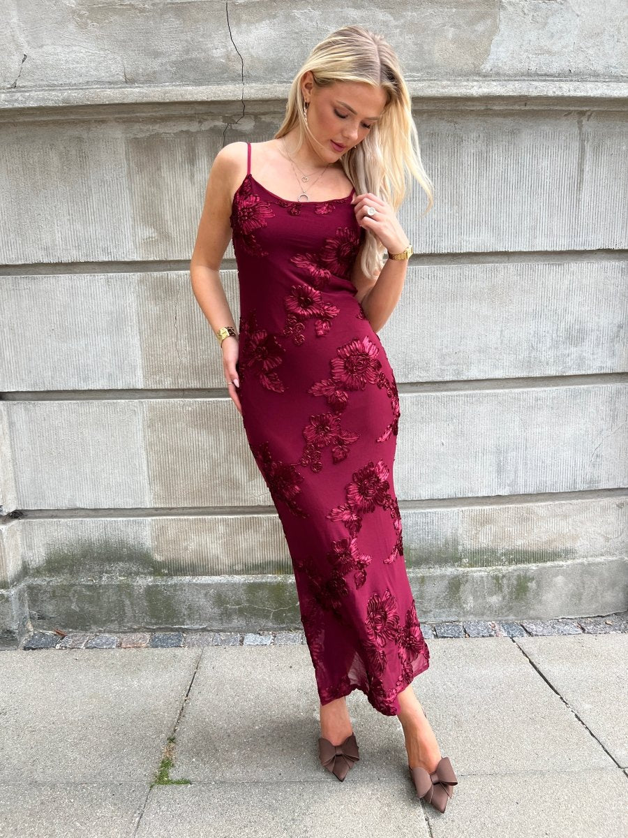 Moocci wine red dress - Aaberg DK