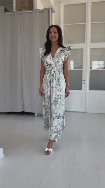 Aaberg Exclusive green butterfly dress