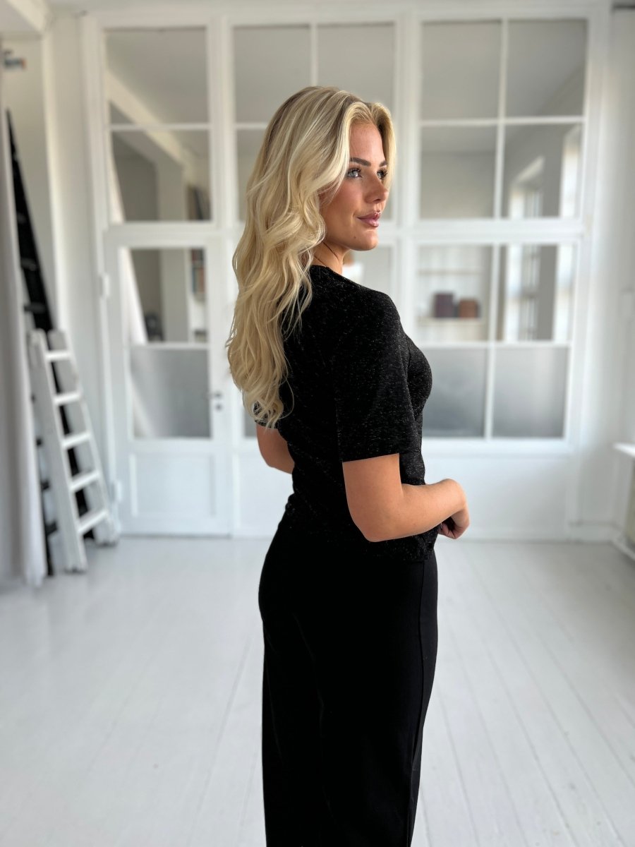 Sisters Point Gova Blouse Black/Silver - Aaberg DK