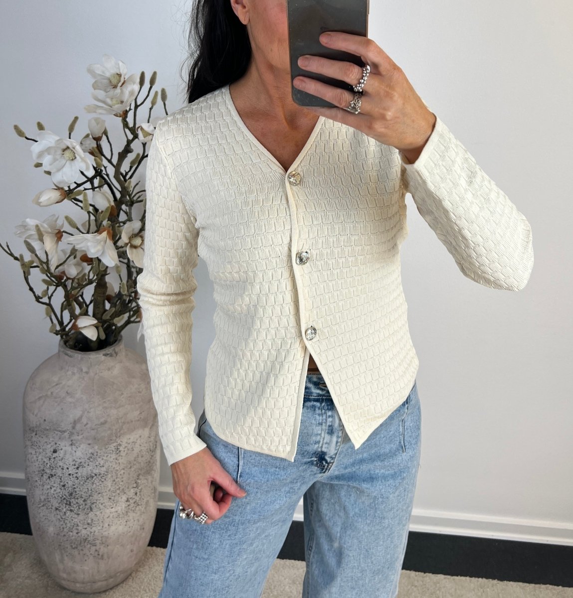 Soky beige cardigan - Aaberg DK
