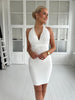 Soky white bandage dress