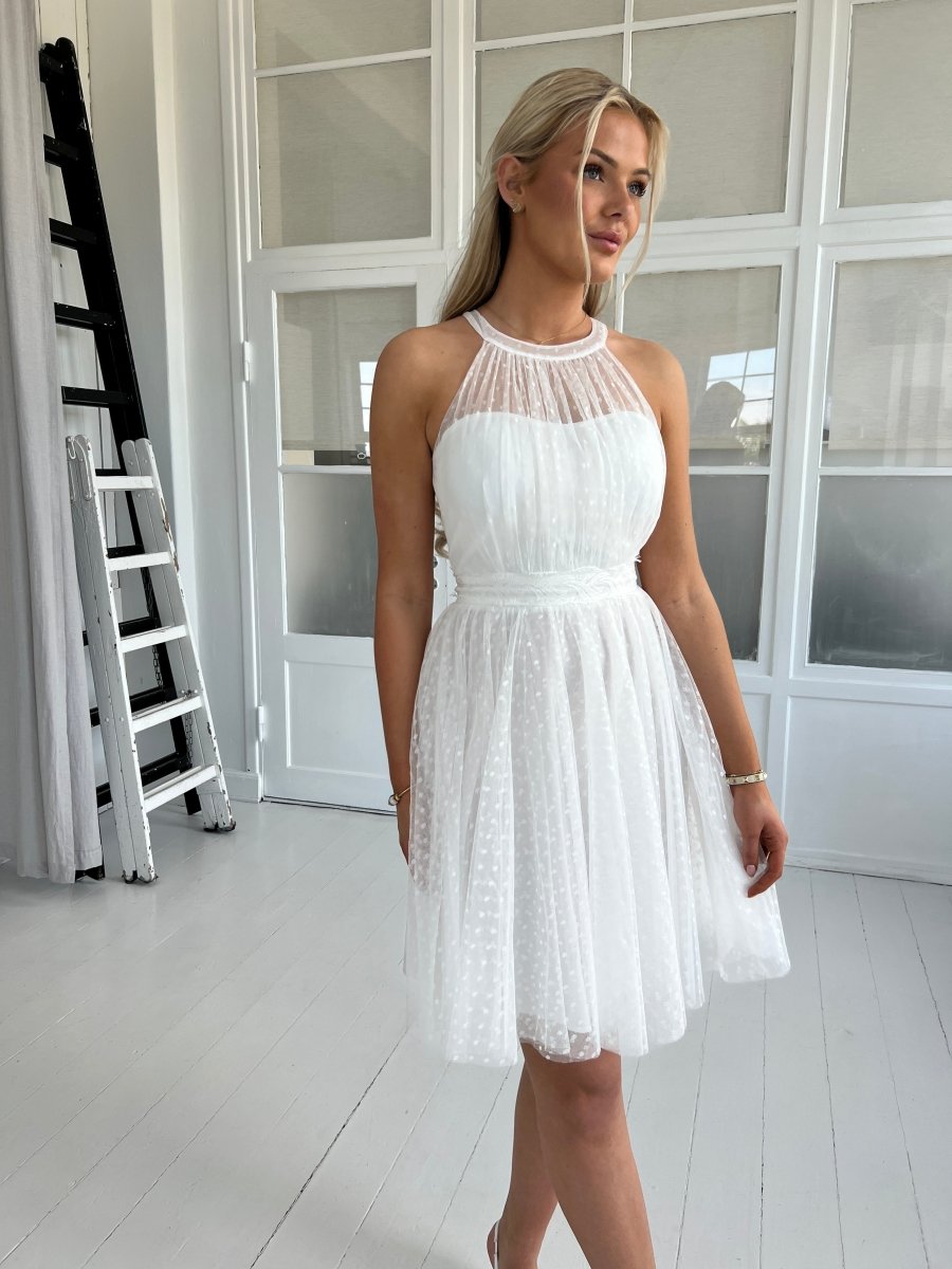 Soky white tulle dress - Aaberg DK