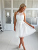 Soky white tulle dress