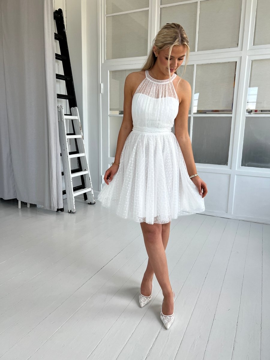 Soky white tulle dress - Aaberg DK