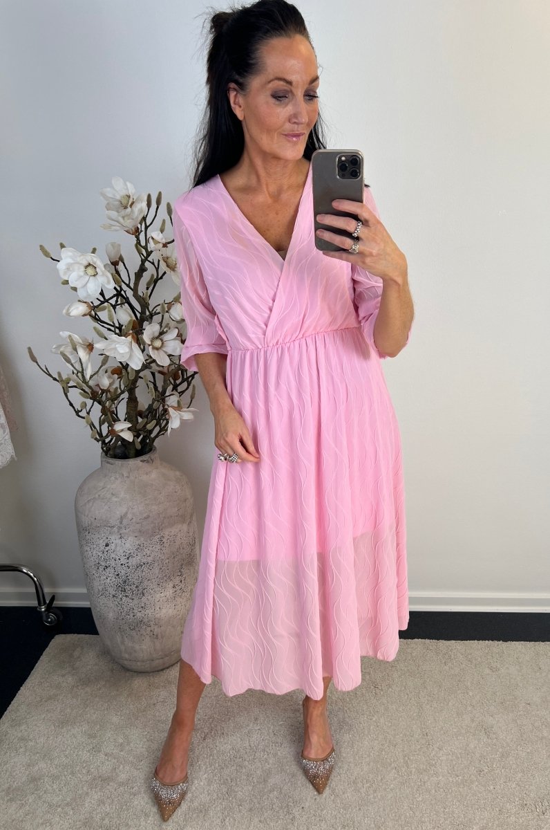 Syma blush maxi dress - Aaberg DK