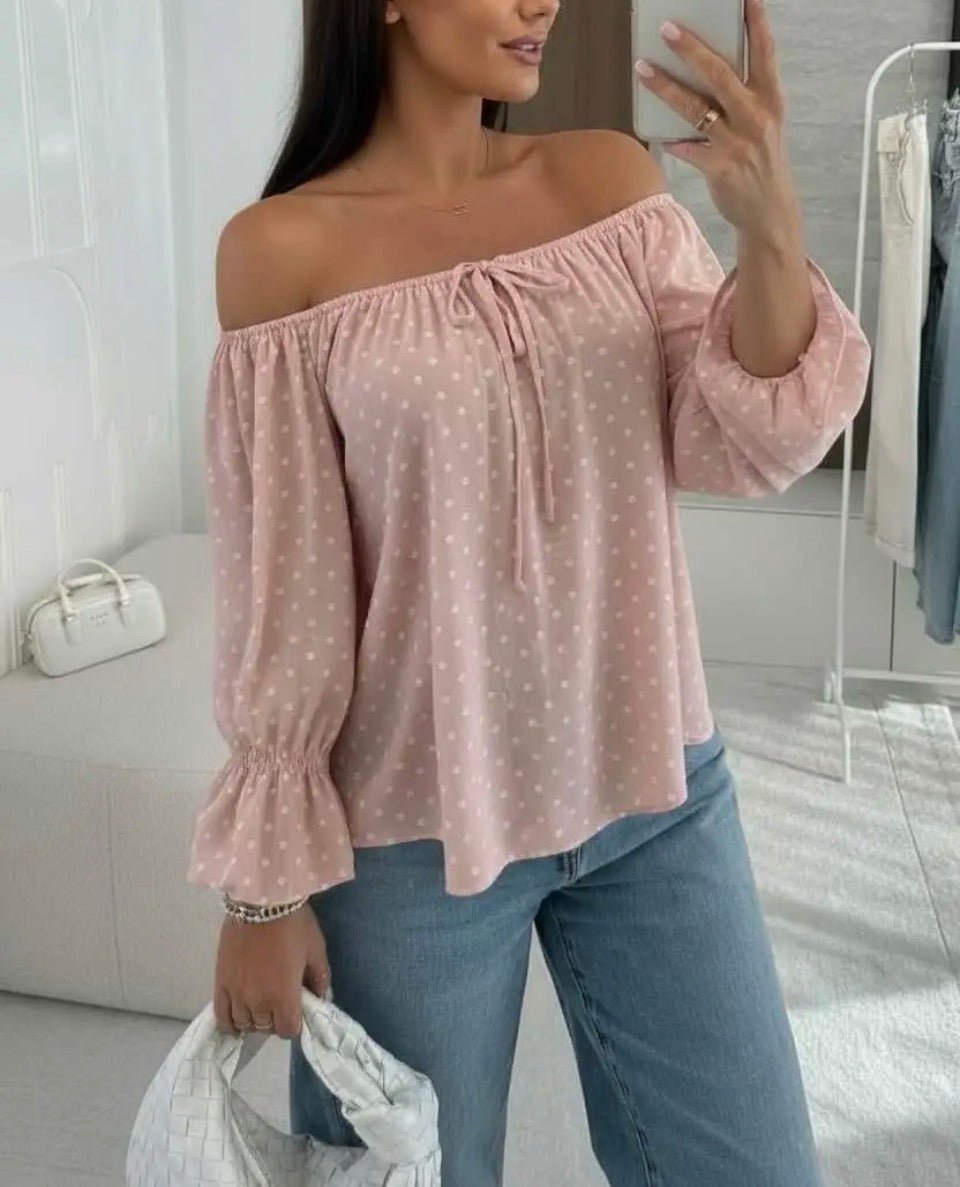 Syma blush off - shoulder blouse - Aaberg DK