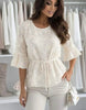 Syma white blouse