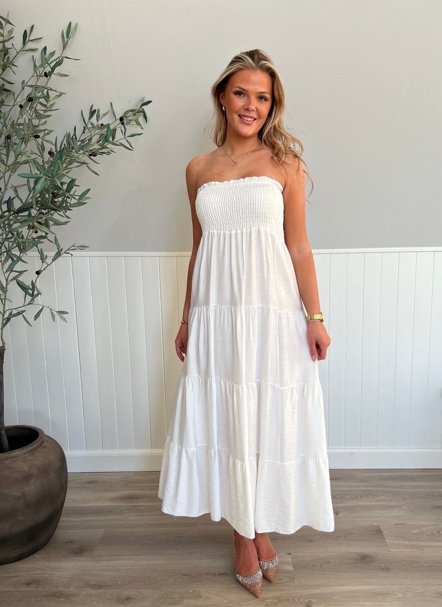 Syma white summer dress - Aaberg DK