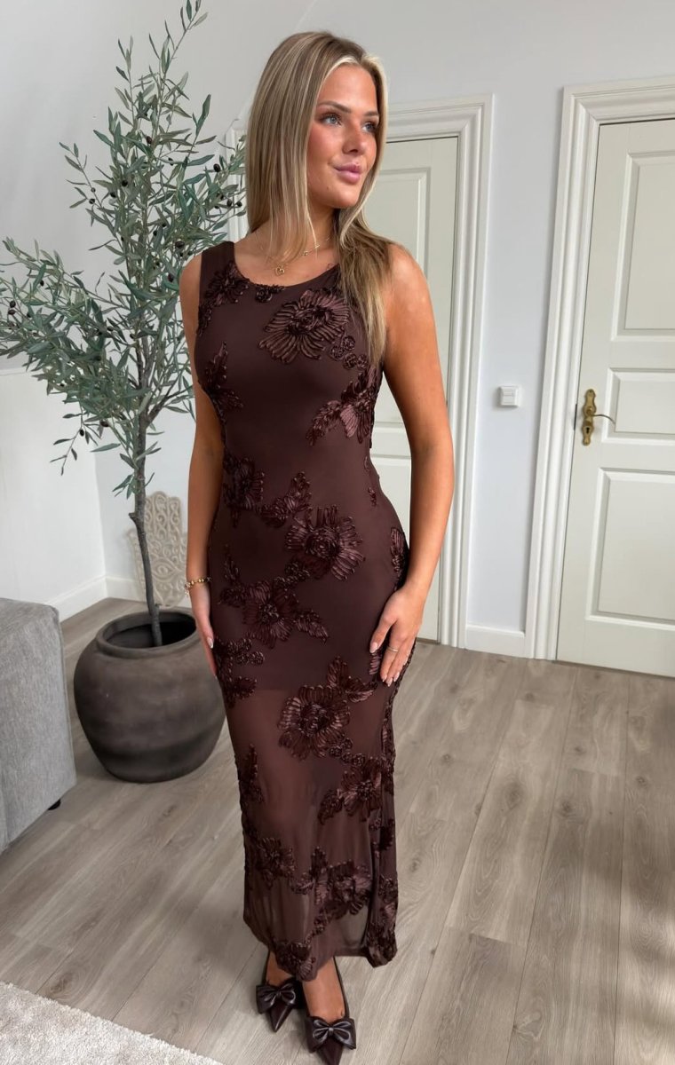 Yita dark brown dress - Aaberg DK
